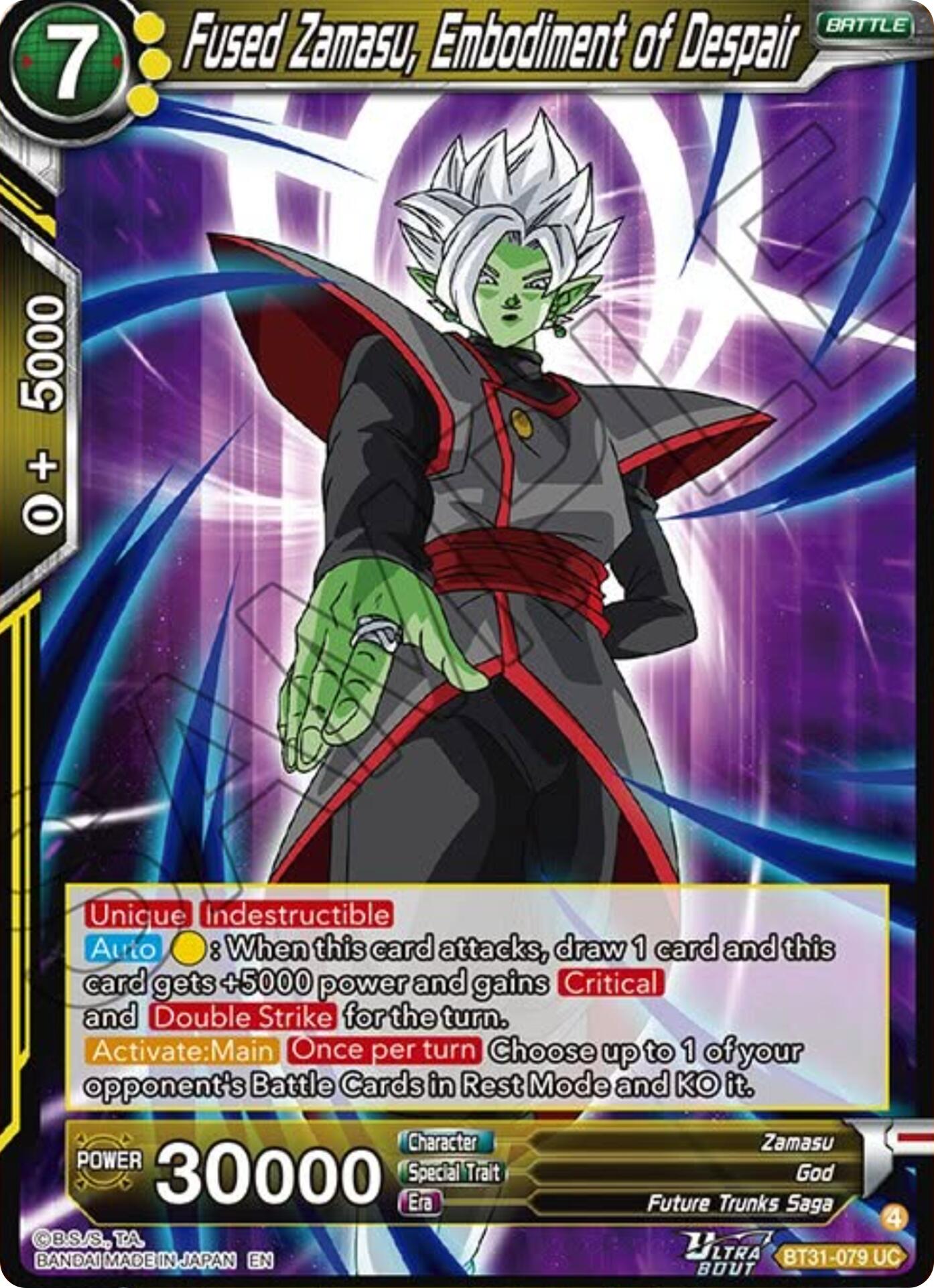 Fused Zamasu, Embodiment of Despair (BT31-079) [Impact Beyond Dimensions] | Total Play