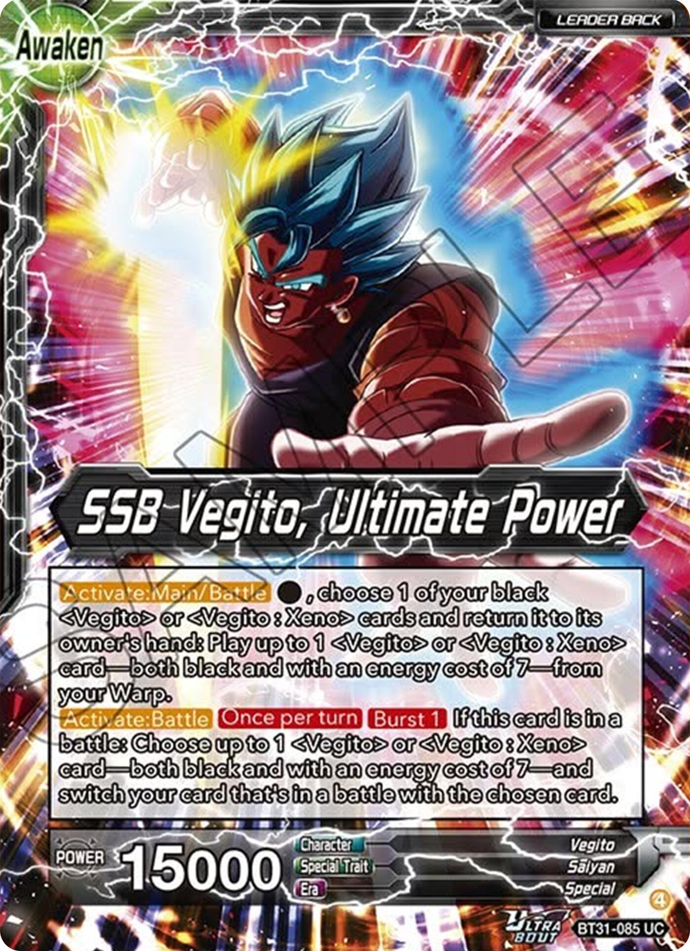 Vegito // SSB Vegito, Ultimate Power (BT31-085) [Impact Beyond Dimensions] | Total Play