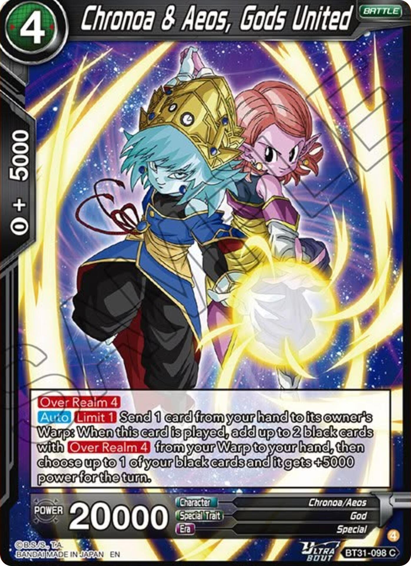Chronoa & Aeos, Gods United (BT31-098) [Impact Beyond Dimensions] | Total Play
