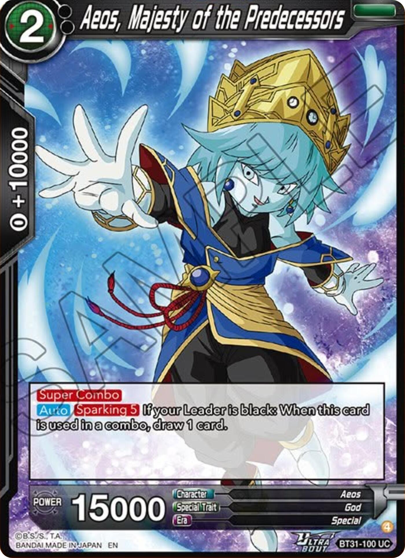 Aeos, Majesty of the Predecessors (BT31-100) [Impact Beyond Dimensions] | Total Play