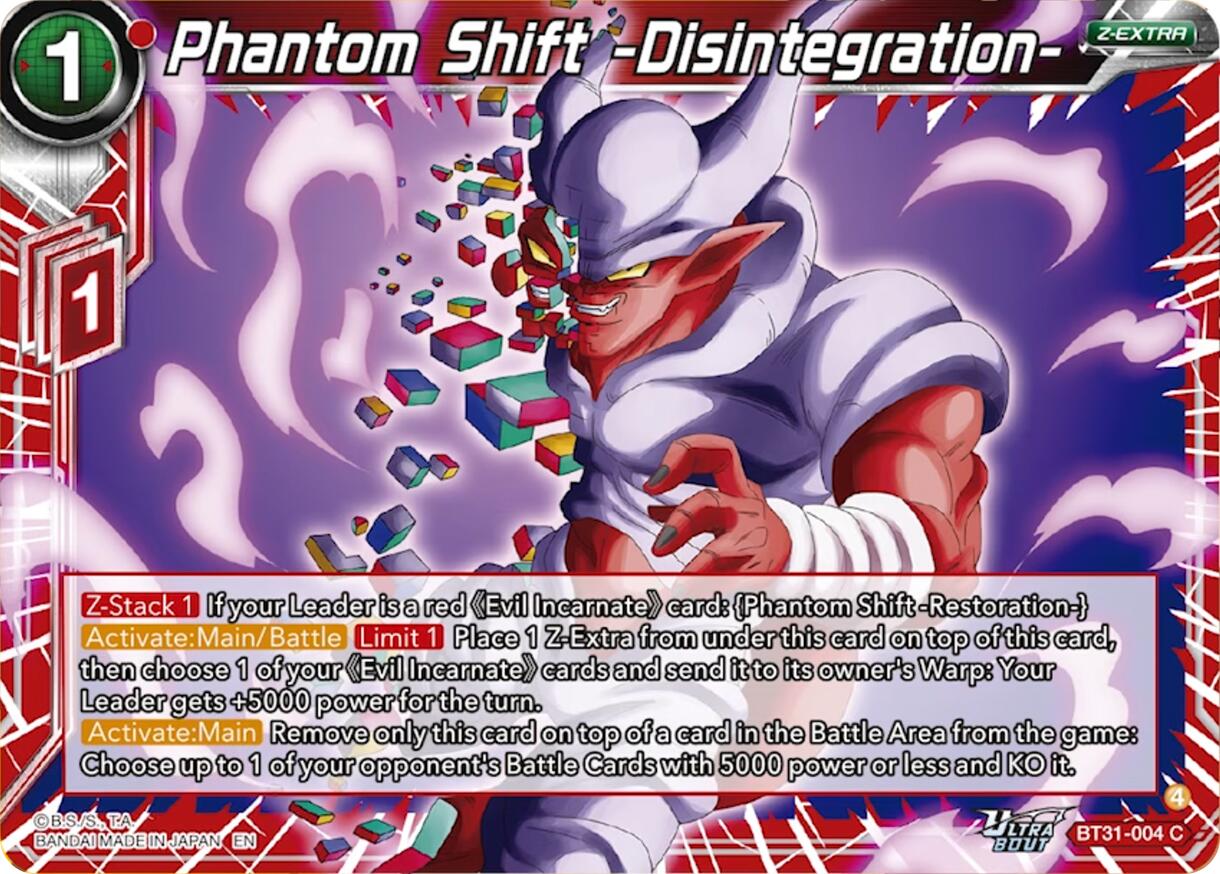 Phantom Shift -Disintegration- (BT31-004) [Impact Beyond Dimensions] | Total Play