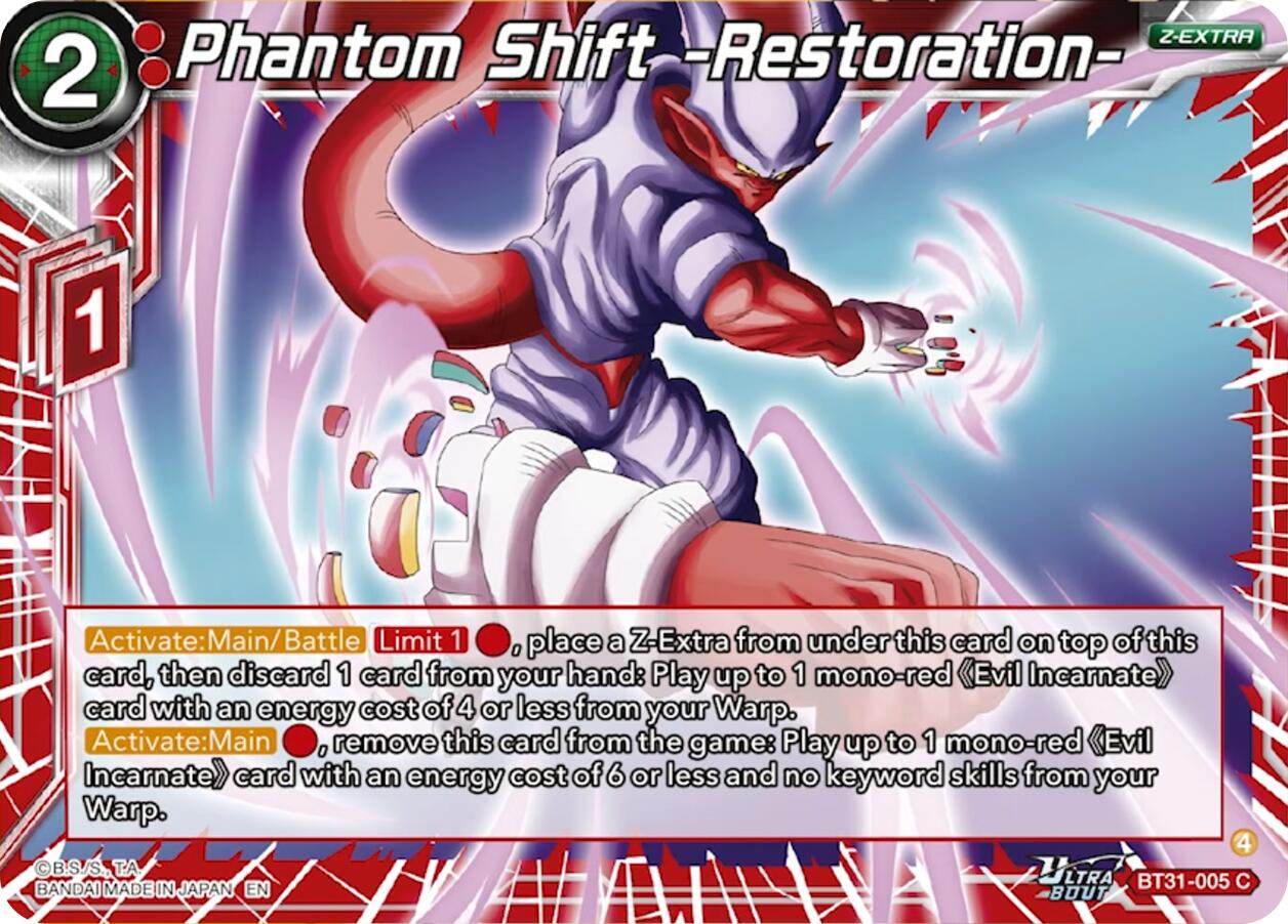 Phantom Shift -Restoration- (BT31-005) [Impact Beyond Dimensions] | Total Play