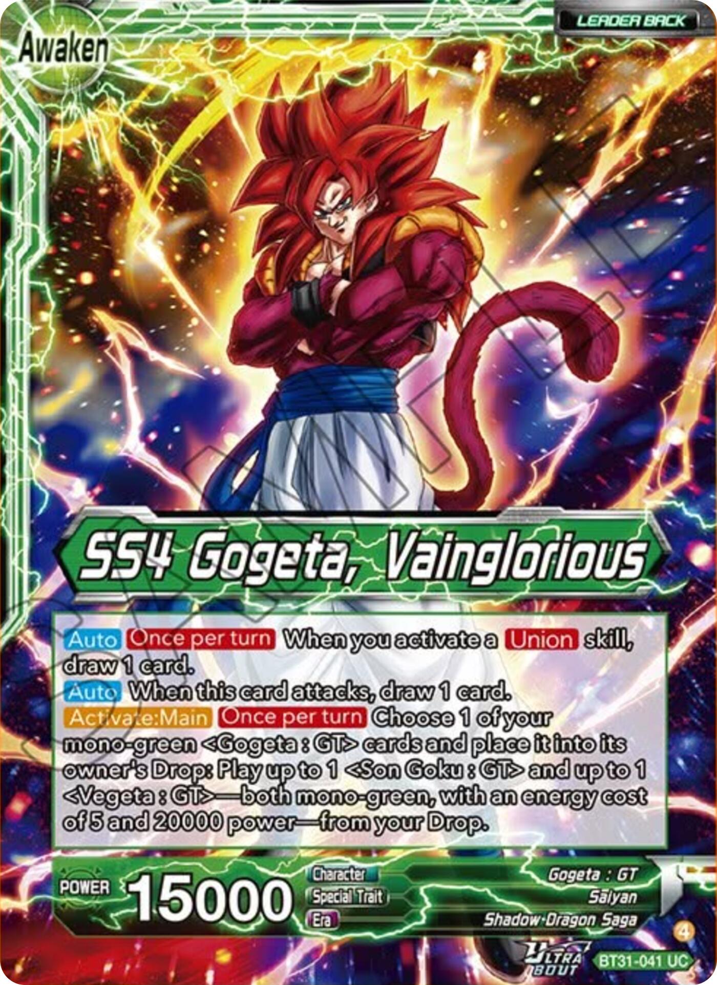 SS4 Son Goku & SS4 Vegeta // SS4 Gogeta, Vainglorious (BT31-041) [Impact Beyond Dimensions] | Total Play