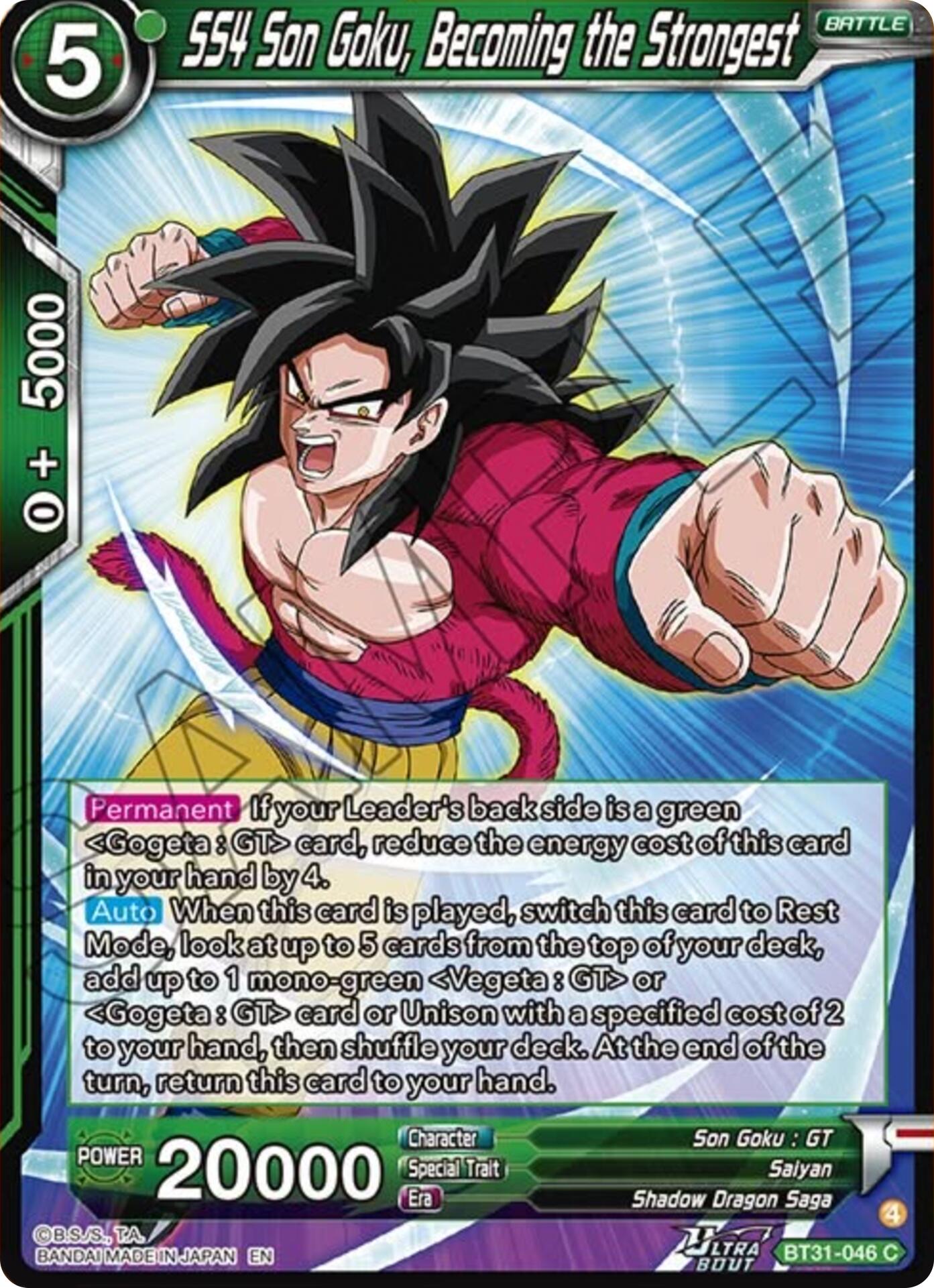 SS4 Son Goku, Becoming the Strongest (BT31-046) [Impact Beyond Dimensions] | Total Play