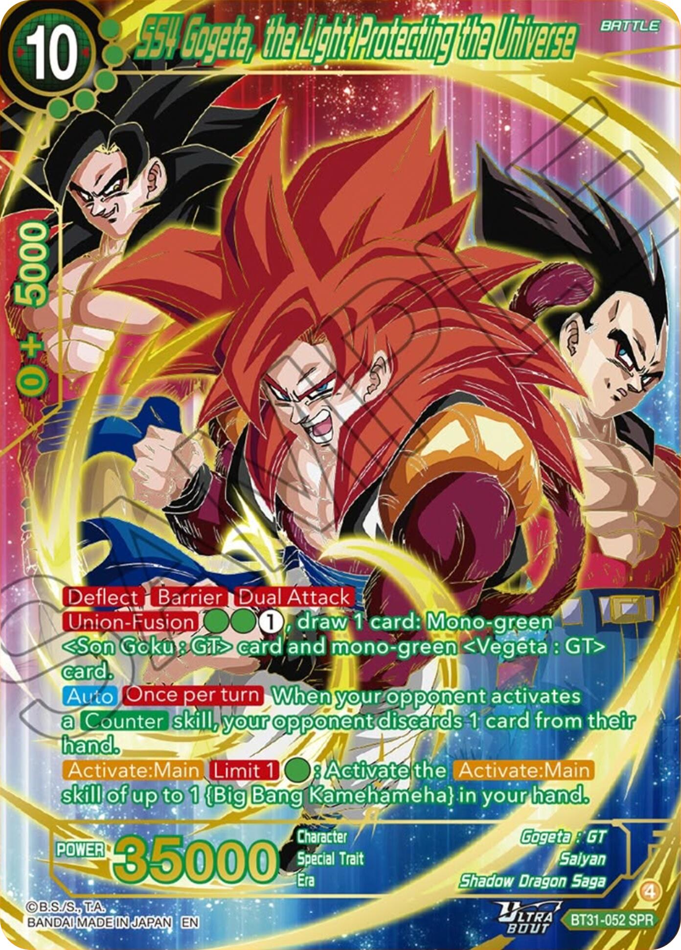SS4 Gogeta, the Light Protecting the Universe (SPR) (BT31-052) [Impact Beyond Dimensions] | Total Play