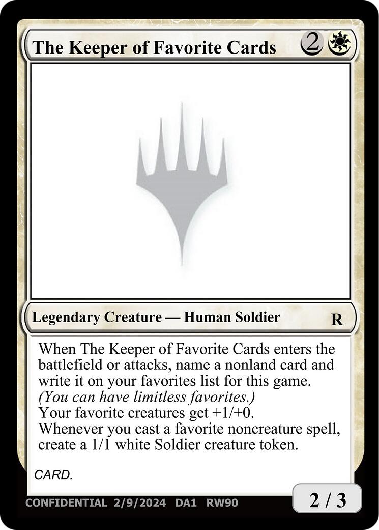The Keeper of Favorite Cards (2/9/2024) [Unknown Event] | Total Play