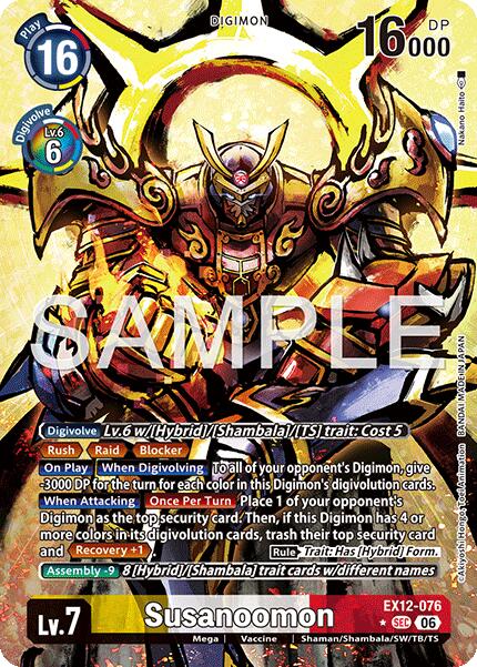 Susanoomon [EX12-076] (Alternate Art) [Digital World Shambala] | Total Play