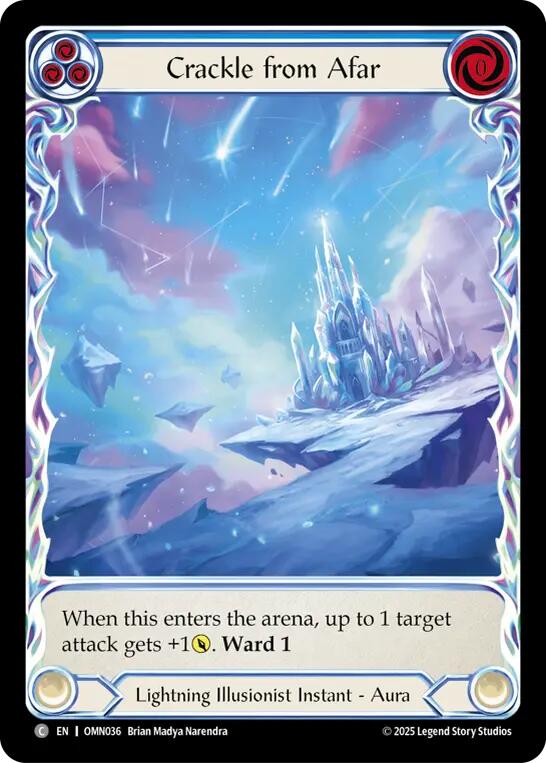 Crackle From Afar (Extended Art) [OMN036] (Omens of the Third Age)  Cold Foil | Total Play