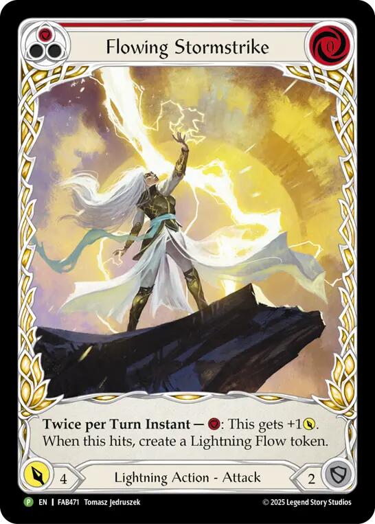 Flowing Stormstrike [FAB471] (Promo)  Rainbow Foil | Total Play