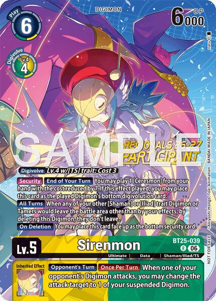 Sirenmon [BT25-039] (Regionals 26-27 Season 2 Participant) [Dual Revolution] | Total Play