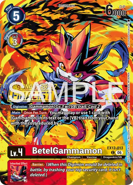 BetelGammamon [EX12-013] (Regionals 26-27 Season 2 Finalist) [Digital World Shambala] | Total Play
