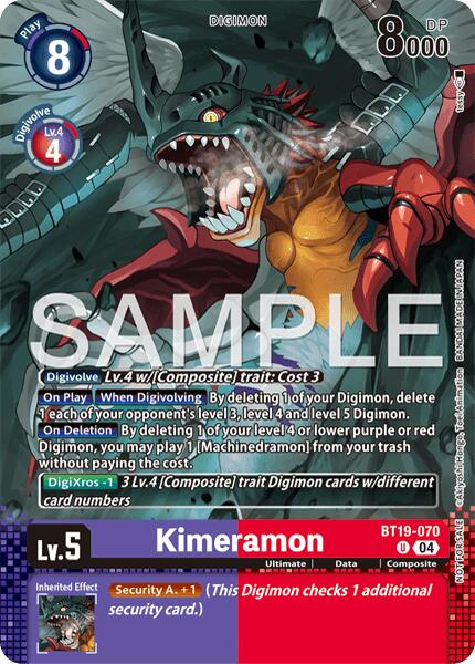 Kimeramon [BT19-070] - BT19-070 (Event Pack 10) [Release Special Booster Ver.2.0] | Total Play