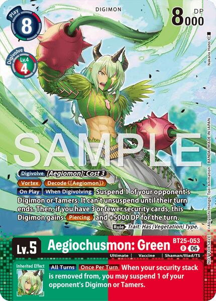 Aegiochusmon: Green [BT25-053] (Event Pack 10) [Dual Revolution] | Total Play