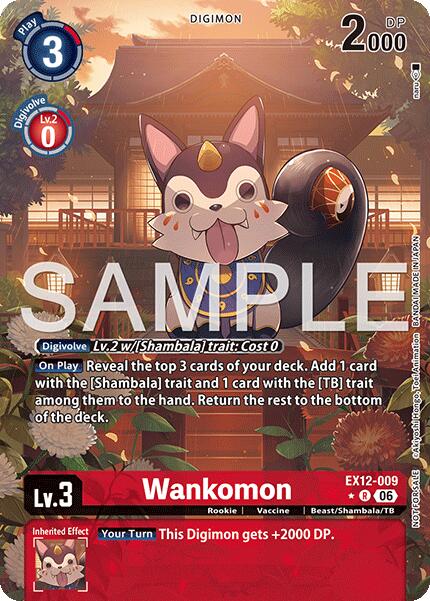 Wankomon [EX12-009] (Box Topper) [Digital World Shambala] | Total Play