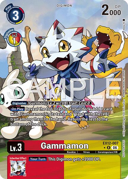 Gammamon [EX12-007] (Box Topper) [Digital World Shambala] | Total Play