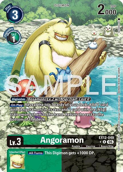 Angoramon [EX12-049] (Box Topper) [Digital World Shambala] | Total Play