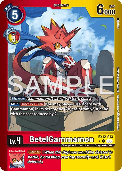 BetelGammamon [EX12-013] (Limited Foil) [Digital World Shambala] | Total Play