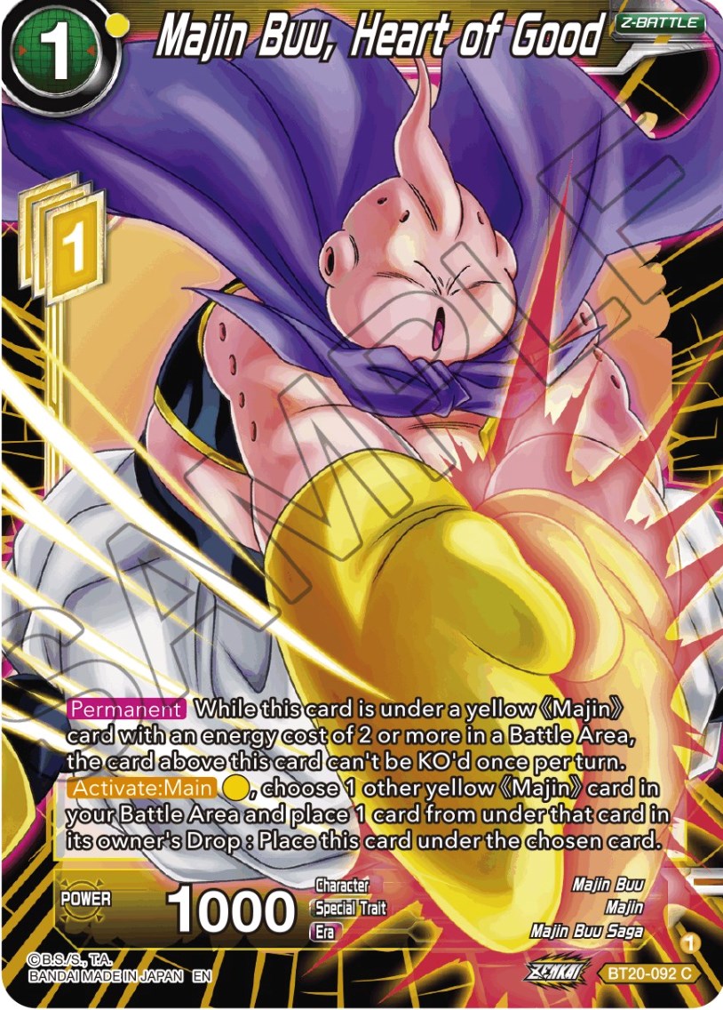 Majin Buu, Heart of Good (BT20-092) [Power Absorbed] | Total Play