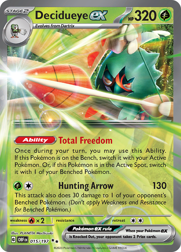 Decidueye ex (015/197) [Scarlet & Violet: Obsidian Flames] | Total Play