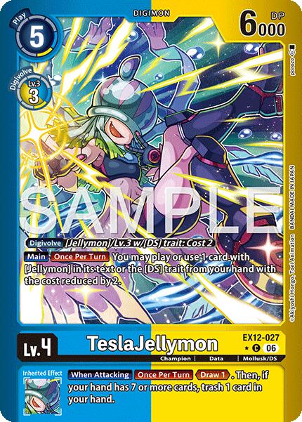 TeslaJellymon [EX12-027] (Limited Foil) [Digital World Shambala] | Total Play