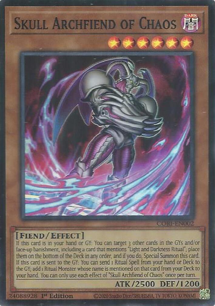Skull Archfiend of Chaos [CORI-EN002] Super Rare | Total Play