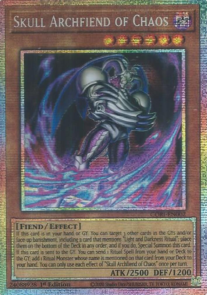 Skull Archfiend of Chaos (Starlight Rare) [CORI-EN002] Starlight Rare | Total Play