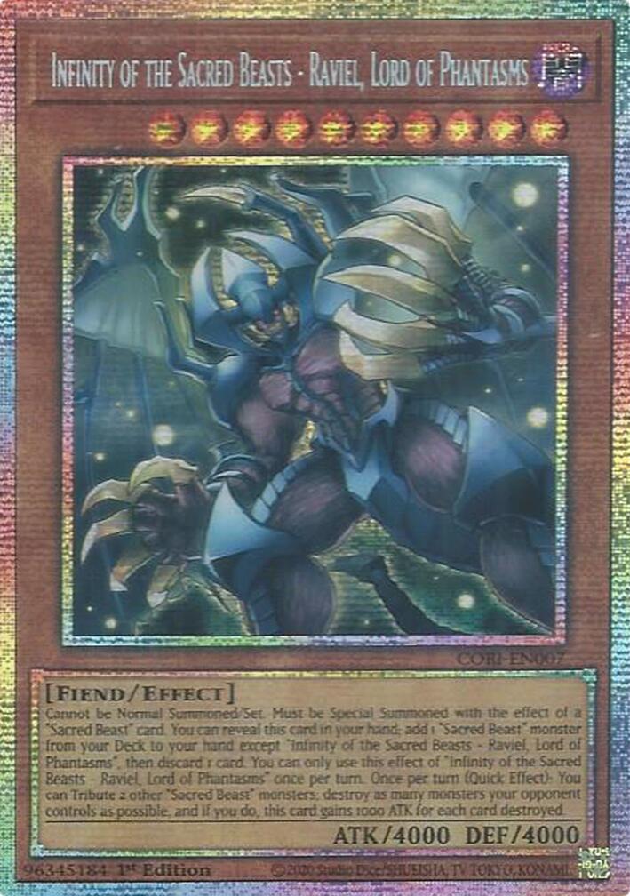 Infinity of the Sacred Beasts - Raviel, Lord of Phantasms (Starlight Rare) [CORI-EN007] Starlight Rare | Total Play