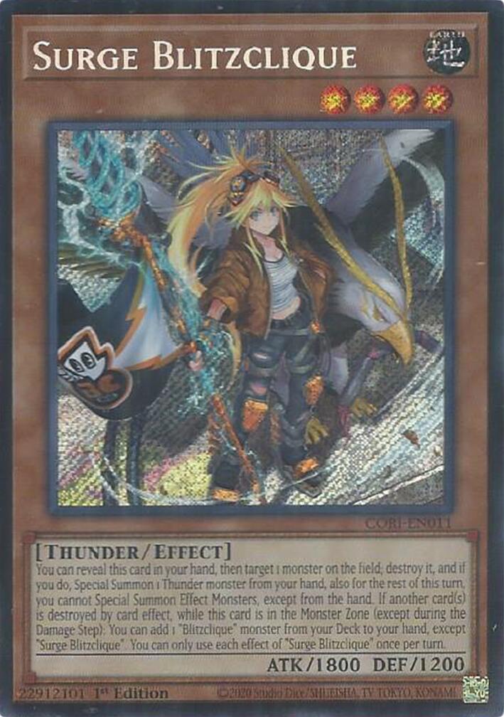 Surge Blitzclique [CORI-EN011] Secret Rare | Total Play