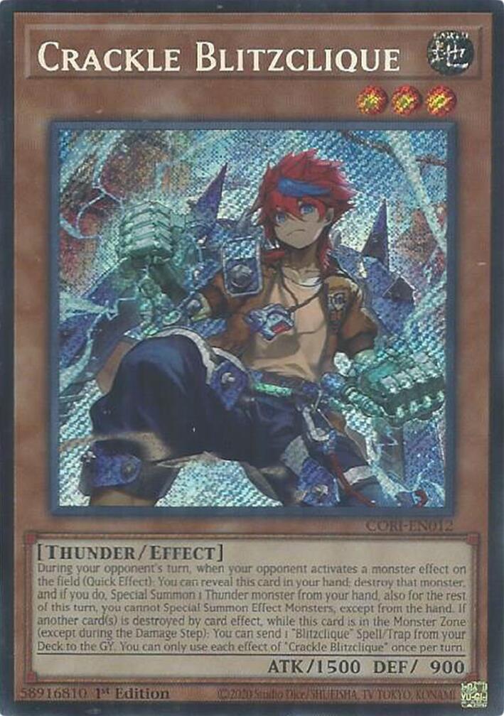 Crackle Blitzclique [CORI-EN012] Secret Rare | Total Play