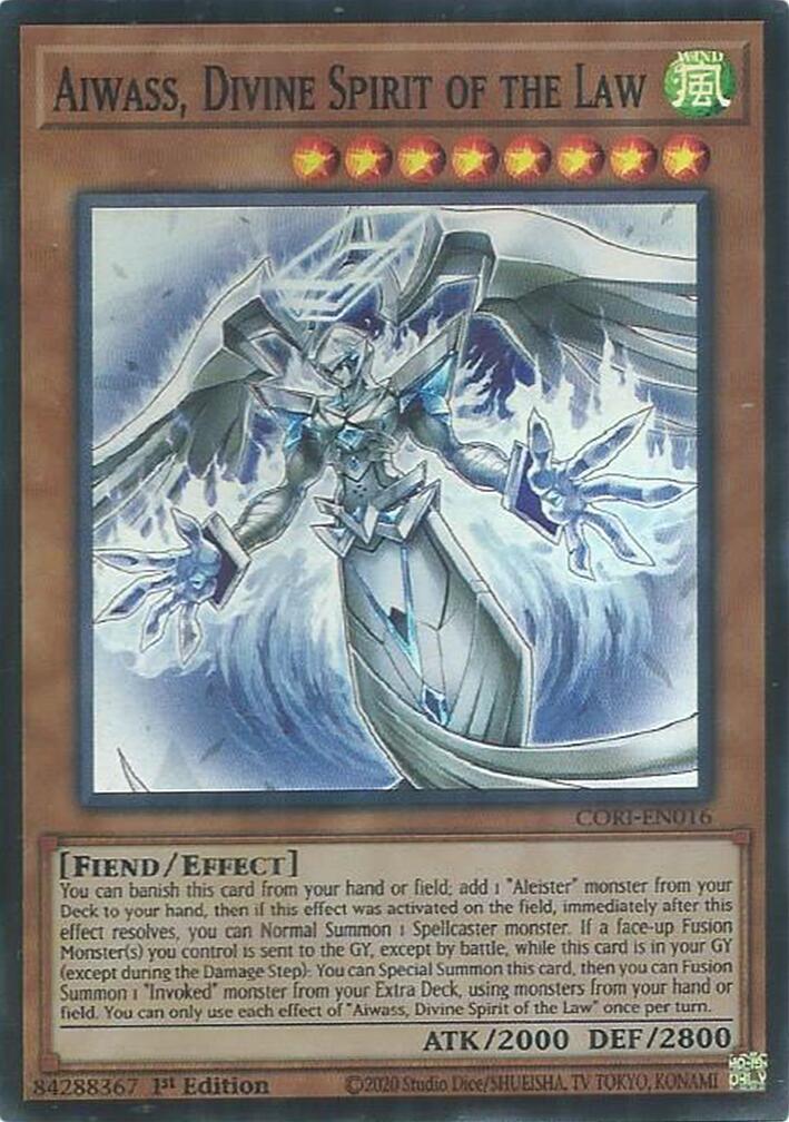 Aiwass, Divine Spirit of the Law [CORI-EN016] Super Rare | Total Play