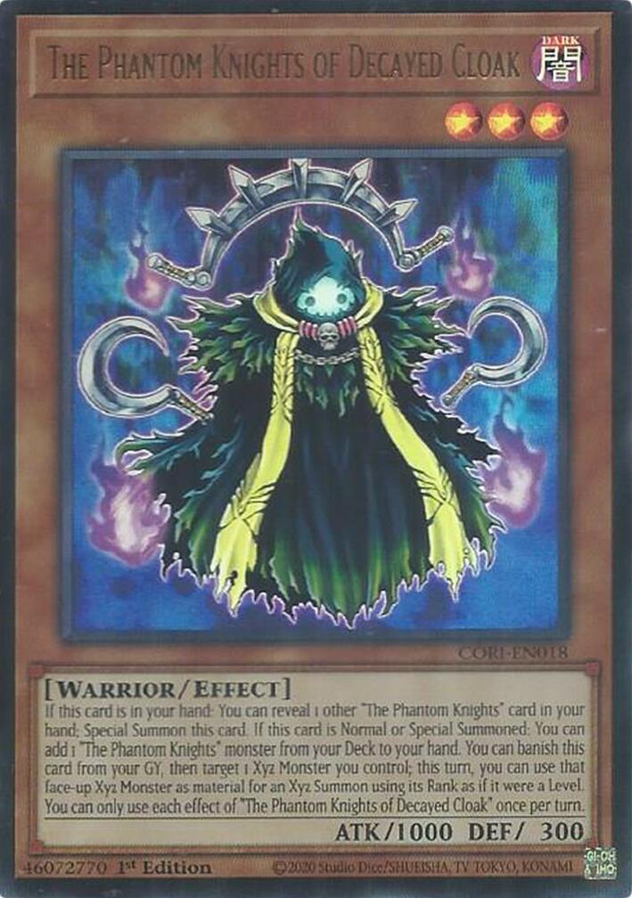 The Phantom Knights of Decayed Cloak [CORI-EN018] Ultra Rare | Total Play