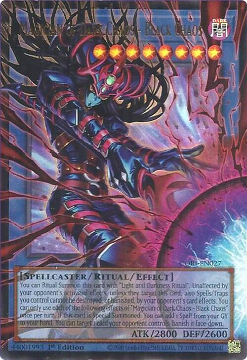 Magician of Dark Chaos - Black Chaos (Extended Art) [CORI-EN027] Ultra Rare | Total Play