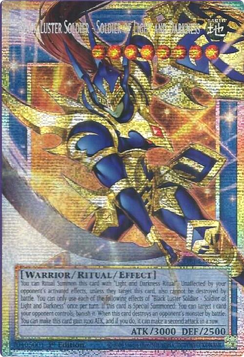 Black Luster Soldier - Soldier of Light and Darkness (Starlight Rare) (Extended Art) [CORI-EN028] Starlight Rare | Total Play