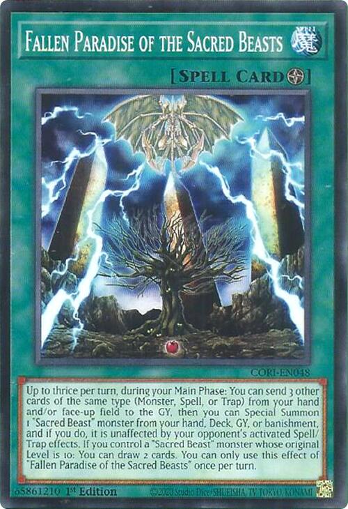 Fallen Paradise of the Sacred Beasts [CORI-EN048] Common | Total Play