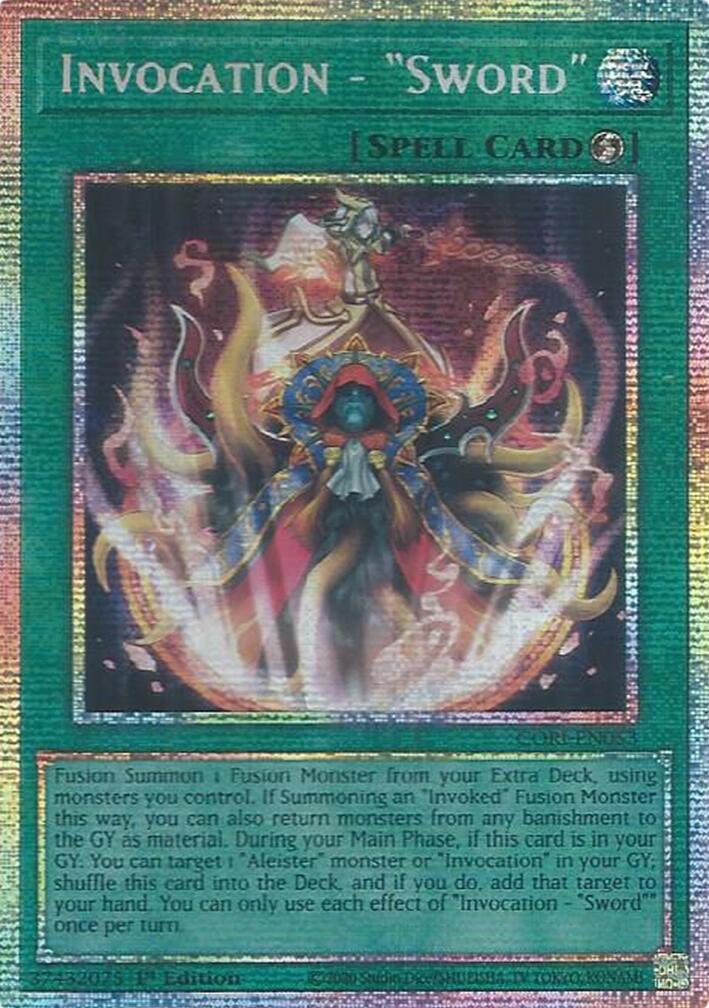 Invocation - "Sword" (Starlight Rare) [CORI-EN053] Starlight Rare | Total Play