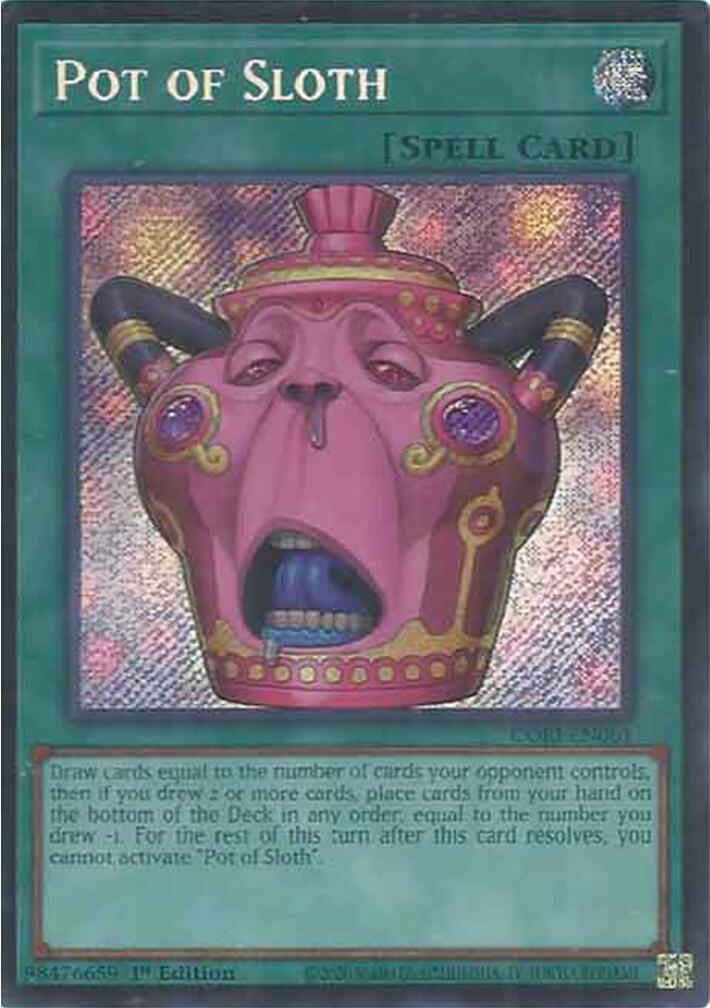 Pot of Sloth [CORI-EN061] Secret Rare | Total Play