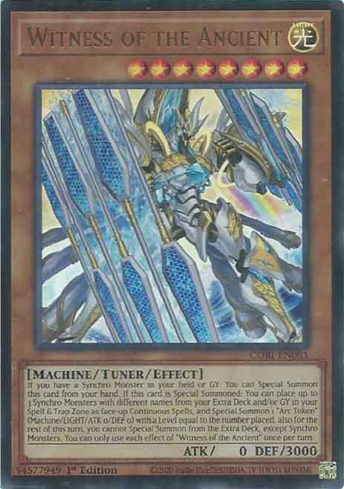Witness of the Ancient [CORI-EN081] Ultra Rare | Total Play
