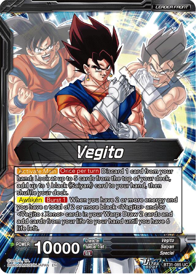 Vegito // SSB Vegito, Ultimate Power (SLR) (BT31-085) [Impact Beyond Dimensions] | Total Play