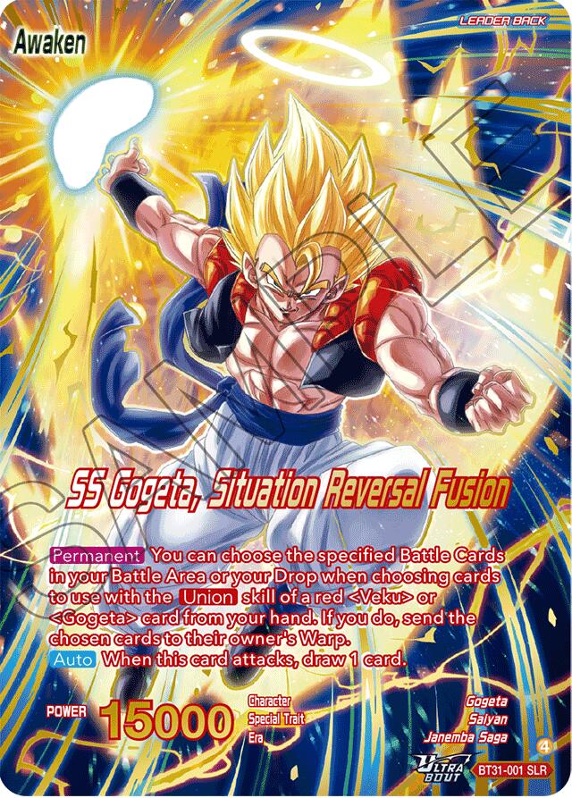 Son Goku & Vegeta // SS Gogeta, Situation Reversal Fusion (SLR) (BT31-001) [Impact Beyond Dimensions] | Total Play