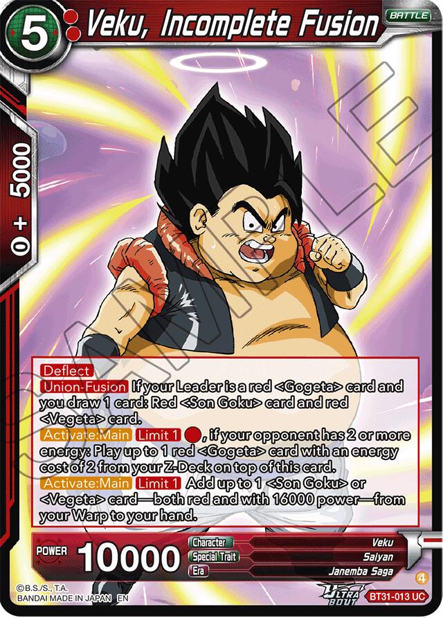 Veku, Incomplete Fusion (BT31-013) [Impact Beyond Dimensions] | Total Play