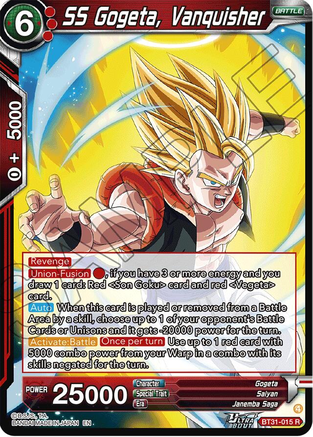 SS Gogeta, Vanquisher (BT31-015) [Impact Beyond Dimensions] | Total Play