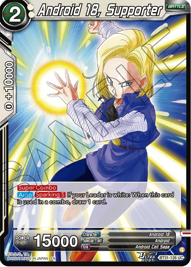 Android 18, Supporter (BT31-126) [Impact Beyond Dimensions] | Total Play