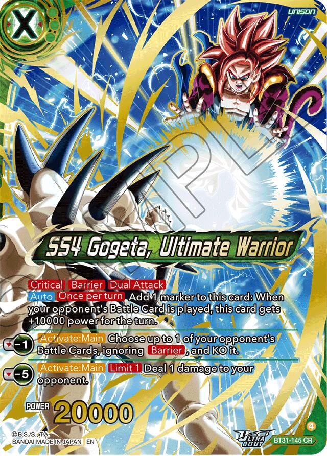 SS4 Gogeta, Ultimate Warrior (BT31-145) [Impact Beyond Dimensions] | Total Play