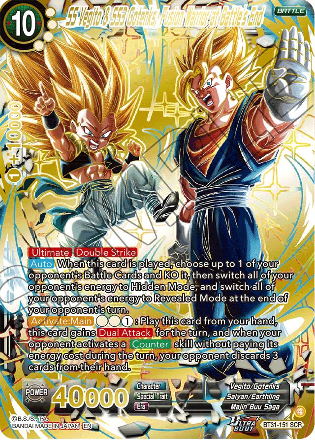 SS Vegito & SS3 Gotenks, Fusion Warrior at Battle's End (SCR) (BT31-151) [Impact Beyond Dimensions] | Total Play