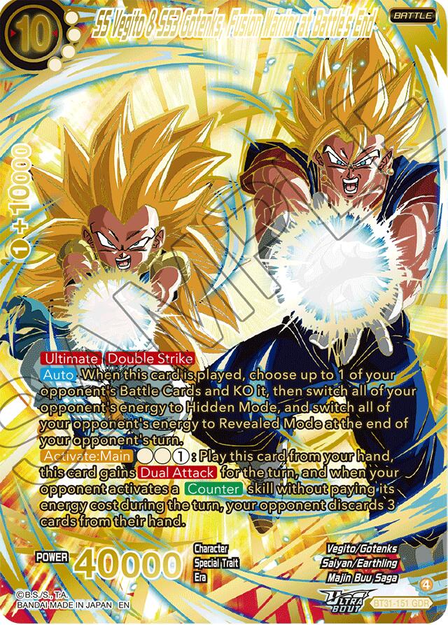SS Vegito & SS3 Gotenks, Fusion Warrior at Battle's End (GDR) (BT31-151) [Impact Beyond Dimensions] | Total Play