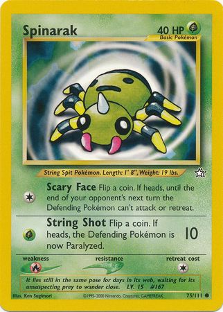 Spinarak (75/111) [Neo Genesis Unlimited] | Total Play