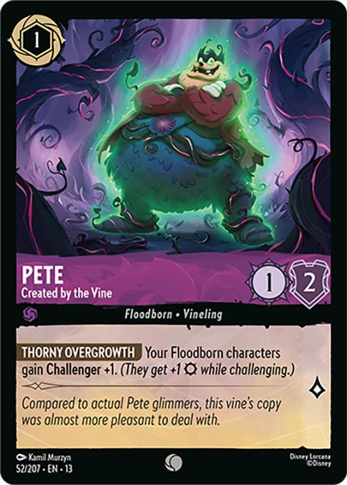 Pete - Created by the Vine (52/204) [Attack of the Vine!] | Total Play
