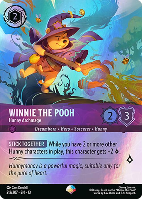 Winnie the Pooh - Hunny Archmage (Epic) (212/204) [Attack of the Vine!] | Total Play