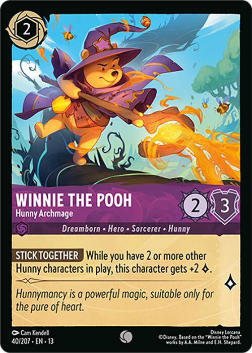 Winnie the Pooh - Hunny Archmage (40/204) [Attack of the Vine!] | Total Play