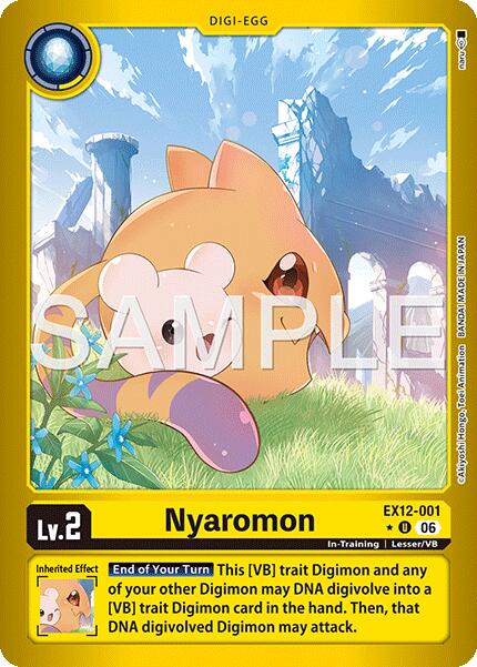 Nyaromon [EX12-001] (Limited Foil) [Digital World Shambala] | Total Play